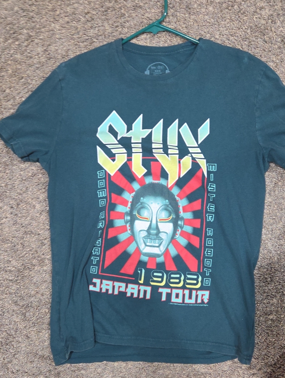 Lee Dark Teal Japan Tour 1983 Graphic Tee
